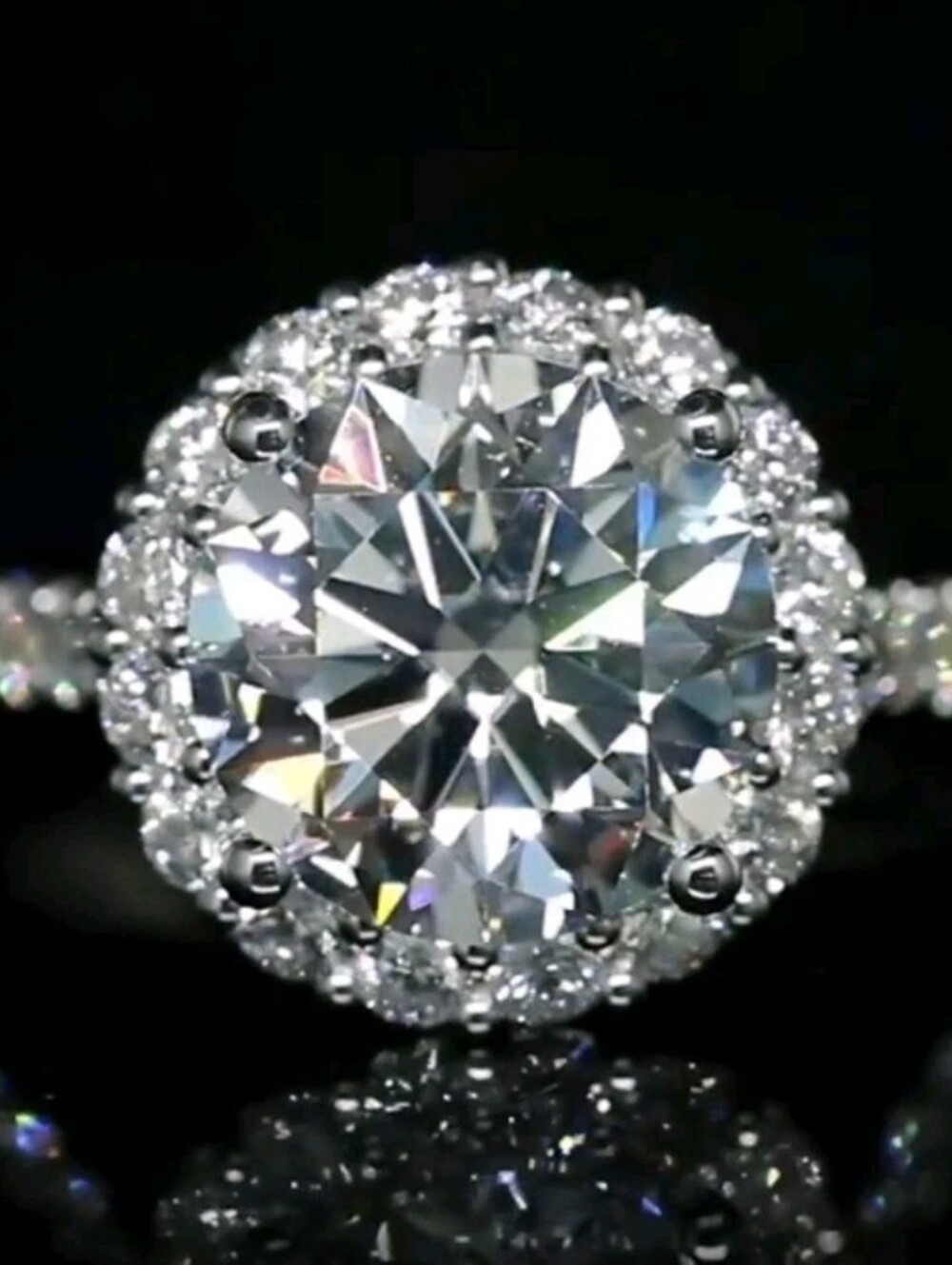 Genuine Moissanite 3 Carat Ring 18K White Gold Vermeil Size 8! - Picture 15 of 15